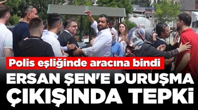 Furkan Apartmanı davası...Ersan Şen'e duruşma çıkışında tepki: Polis eşliğinde aracına bindi