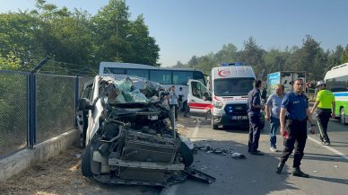 Tekirdağ'da feci kaza! İşçi servis midibüsü ile minibüs çarpıştı: Ölü ve yaralılar var