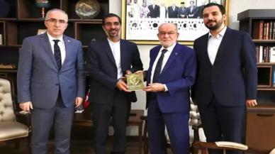 Saadet Partisi lideri Karamollaoğlu İranlı rektör ve yazarı kabul etti