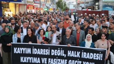 Hakkari Belediyesi'ne kayyım atanması Van'da protesto edildi