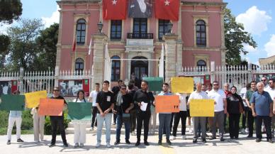 Trakya Üniversitesi öğrencileri toplu taşımadaki zammı protesto etti