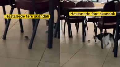 Hastanede fare krizi! O anlar böyle kaydedildi