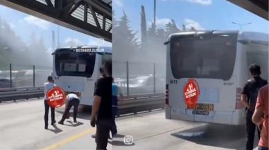 Avcılar'da metrobüs yangını! Yürekler ağza geldi