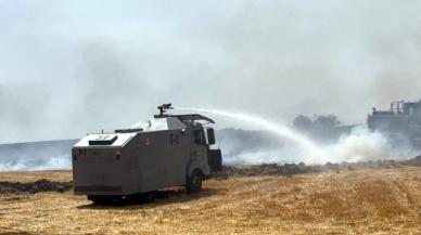 Çorlu'da tarım arazisinde yangın: TOMA araçları devreye girdi