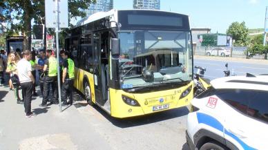 Şişli'de korkutan olay! Nöbeti geçiren motosikletli, İETT otobüsünün önüne düştü