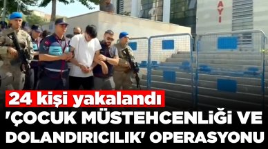 'Çocuk müstehcenliği ve nitelikli dolandırıcılık' operasyonu: 24 kişi yakalandı