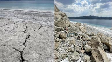 Salda Gölü'nde kuruma ve çöp alarmı:  Tam koruma talep edildi