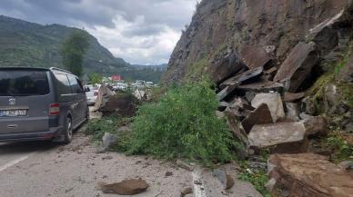 Ordu'da kara yolunda heyelan: Sayacatürk mevkisi ulaşıma kapandı