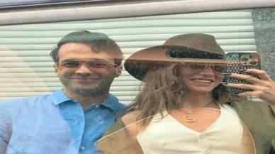 Serenay Sarıkaya ve Mert Demir'den sürpriz romantik paylaşım! Kucağına alıp havalara uçurdu