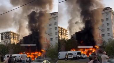 Kurtköy'de yangın: Tek katlı yapı küle döndü