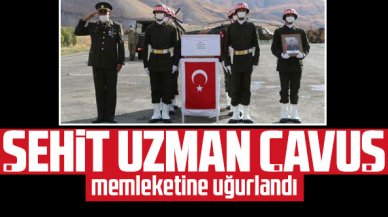 Şehit uzman çavuş Faruk Eser için Hakkari'de uğurlama töreni