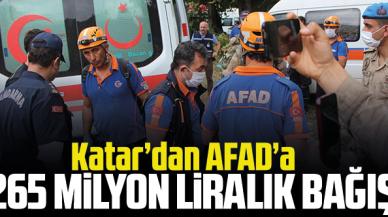 Katar'dan AFAD'a 265 milyon TL bağış