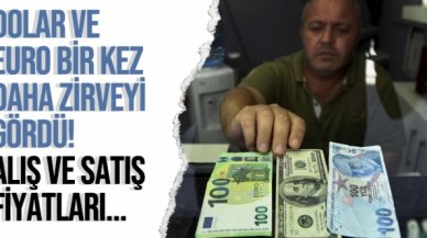 Dolar ve euro yine tarihi zirveyi gördü! 22 Ekim Cuma dolar ve euro fiyatları