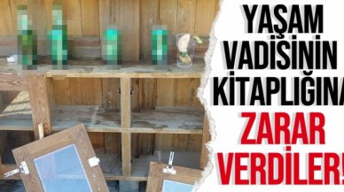 Çatalca Cem Kara Yaşam Vadisi'nin kitaplığına zarar verdiler