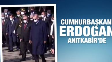 Cumhurbaşkanı Erdoğan Anıtkabir'e gitti