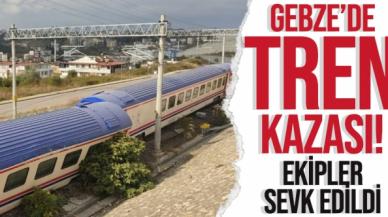 Kocaeli Gebze'de tren kazası!