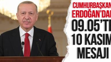 Cumhurbaşkanı Recep Tayyip Erdoğan'dan saat 09.05'te 'Atatürk' paylaşımı