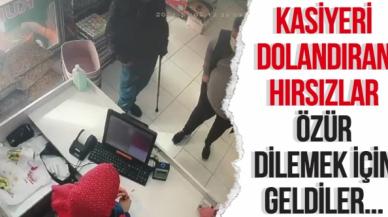 Arnavutköy'de kasiyeri dolandıran tırnakçılar bu kez özür dilemek için geldi