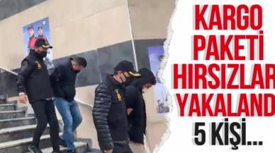 Transit kargo paketi hırsızları yakalandı!