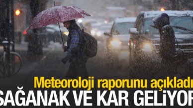 Meteoroloji'den hava durumu raporu: Sağanak ve kar geliyor