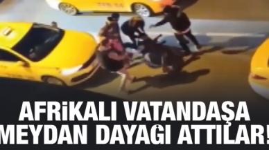 Esenyurt'ta taksicilerden Afrikalı kişiye meydan dayağı