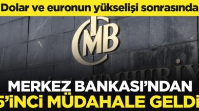 Merkez Bankası'ndan dövize 5'inci kez müdahale!