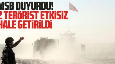 MSB: 2 PKK/YPG'li terörist etkisiz hale getirildi