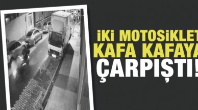 Ataşehir’de iki motosiklet kafa kafaya çarpıştı