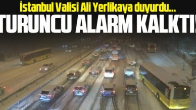 İstanbul'da turuncu alarm kalktı