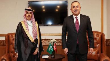 Çavuşoğlu Suudi Arabistan Dışişleri Bakanı Farhan ile görüştü