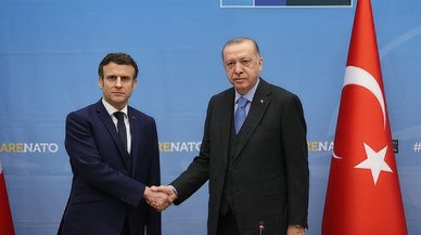 Cumhurbaşkanı Erdoğan Macron ile görüştü