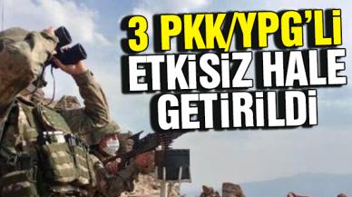 3 PKK/YPG'li terörist etkisiz hale getirildi