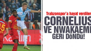 Cornelius ve Nwakaeme geri döndü! Trabzonspor'a hayat verdiler