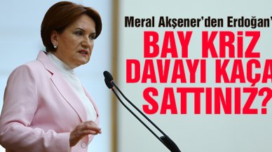 Meral Akşener'den Cumhurbaşkanı Erdoğan'a; "Bay kriz, davayı kaça sattınız?"