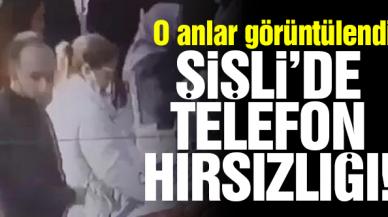 Şişli'deki pazarda cep telefonu hırsızlığı