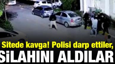 Esenyurt'taki sitede kavga: Polisi darbedip silahını aldılar