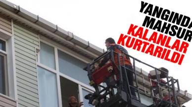 Ümraniye'deki yangında mahsur kalanlar kurtarıldı