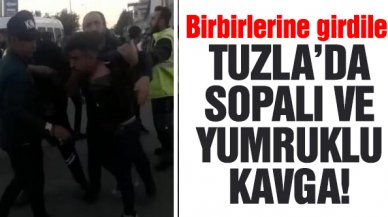 Tuzla'da husumetli gruplar birbirine girdi!