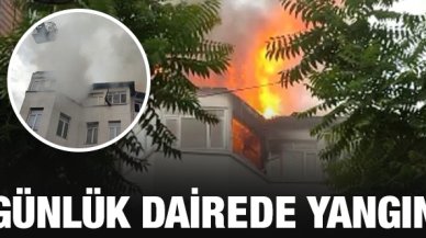 Fatih'teki günlük dairede yangın