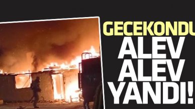 Avcılar'da gecekondu cayır cayır yandı