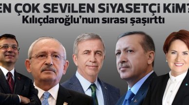 En beğenilen siyasetçi belli oldu! Kemal Kılıçdaroğlu'nun sıralaması şaşırttı