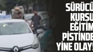 Avcılar'daki sürücü kursu eğitim pistinde yine olay