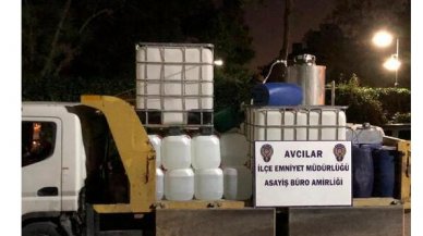 Avcılar’da kaçak alkol imalathanesine baskın