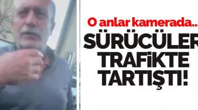 Bağcılar'da sürücülerin trafik tartışması!