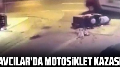 Avcılar'daki motosiklet kazası kamerada