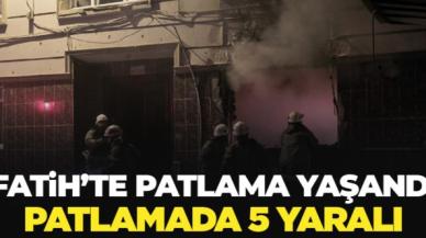 Fatih'te bir binada doğal gaz kutusunda patlama yaşandı