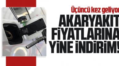 Akaryakıt fiyatlarına üçüncü kez indirim!