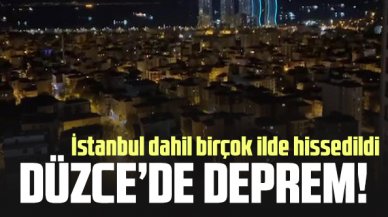 Düzce'de 5.9 şiddetinde deprem! İstanbul dahil birçok ilde hissedildi