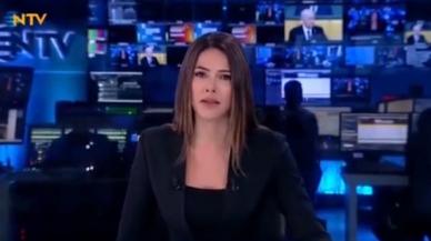 NTV spikeri Buse Yıldırım haber anonsu yaparken depreme yakalandı