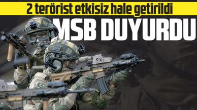 MSB: 2 PKK/YPG'li terörist etkisiz hale getirildi